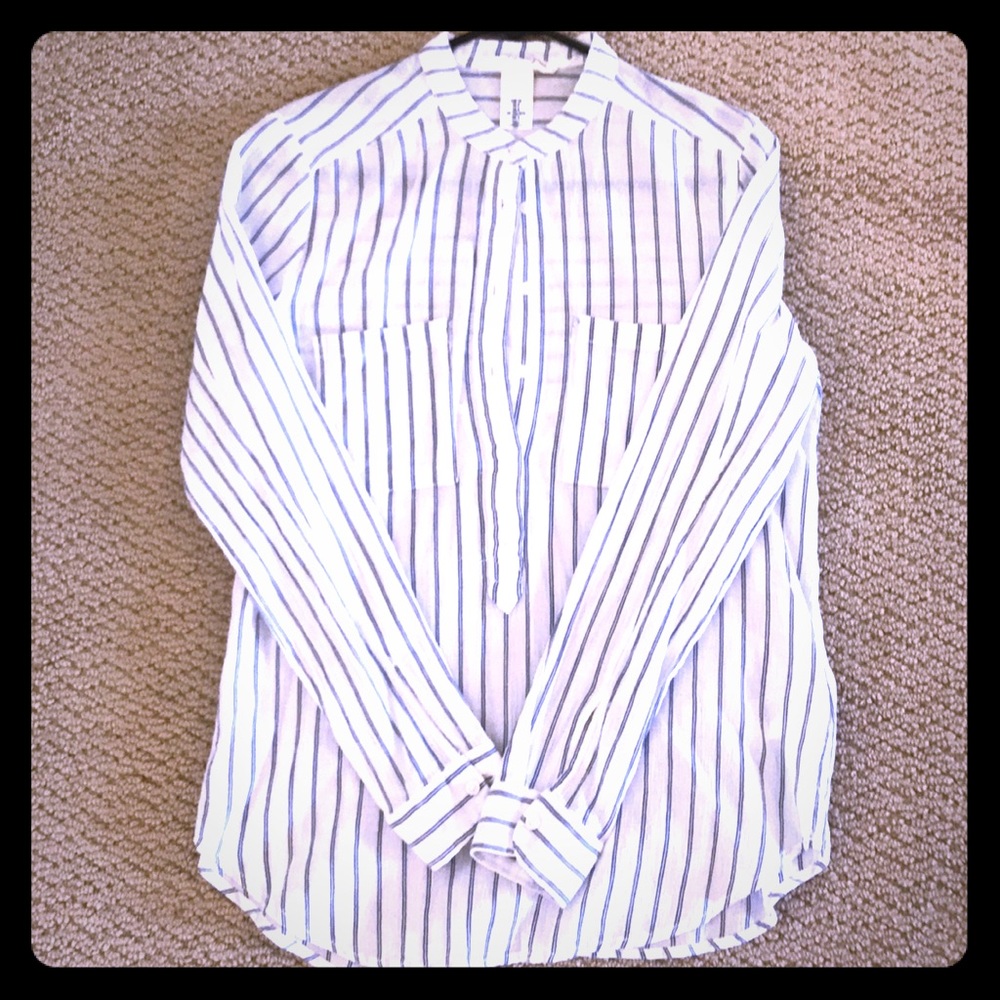 Striped cotton tunic